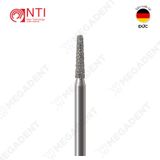  FG, Dia. Turbo Flat End Taper Bur - Mũi khoan kim cương hình nón cụt dài - Vỉ 5 mũi 