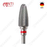  HP, Tungsten Carbide Fine Cross Cut - Mũi khoan thép mài labo mịn, màu đỏ - Hộp 1 mũi 