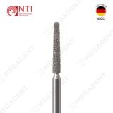  FG, Dia. Round End Taper Bur - Mũi khoan kim cương trụ thuôn đầu tròn dài 9 mm - Vỉ 5 mũi 