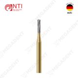  FG, Tc. Golden Handle, Crown Removal Bur - Mũi khoan thép cắt mão kim loại cán vàng - Vỉ 5 mũi 