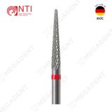  HP, Tungsten Carbide Fine Cross Cut - Mũi khoan thép mài labo mịn, màu đỏ - Hộp 1 mũi 