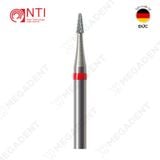  HP, Tungsten Carbide Fine Cross Cut - Mũi khoan thép mài labo mịn, màu đỏ - Hộp 1 mũi 