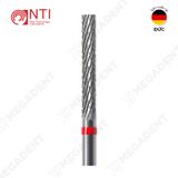  HP, Tungsten Carbide Fine Cross Cut - Mũi khoan thép mài labo mịn, màu đỏ - Hộp 1 mũi 