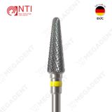  HP, Tungsten Carbide Super Fine Cross Cut - Mũi khoan thép mài labo siêu mịn, màu vàng - Hộp 1 mũi 