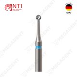  RA, Tc. Round, Cross Cut, Slender Neck Bur - Mũi khoan thép nạo ngà đầu tròn cổ mảnh - Vỉ 5 mũi 