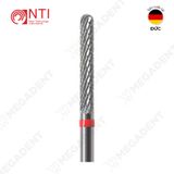  HP, Tungsten Carbide Fine Cross Cut - Mũi khoan thép mài labo mịn, màu đỏ - Hộp 1 mũi 