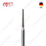  FG, Dia. Round End Taper Bur - Mũi khoan kim cương trụ thuôn đầu tròn dài 8 mm - Vỉ 5 mũi 