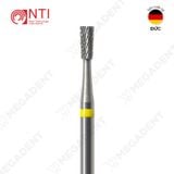  HP, Tungsten Carbide Super Fine Cross Cut - Mũi khoan thép mài labo siêu mịn, màu vàng - Hộp 1 mũi 