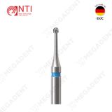 RA, Tc. Round, Cross Cut, Slender Neck Bur - Mũi khoan thép nạo ngà đầu tròn cổ mảnh - Vỉ 5 mũi 