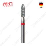  HP, Tungsten Carbide Fine Cross Cut - Mũi khoan thép mài labo mịn, màu đỏ - Hộp 1 mũi 