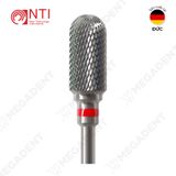  HP, Tungsten Carbide Fine Cross Cut - Mũi khoan thép mài labo mịn, màu đỏ - Hộp 1 mũi 