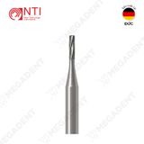  Tc. Cylinder, Flat Fissure Bur - Mũi khoan thép hình trụ - Vỉ 5 mũi 