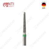  FG, Dia. Round Safe End Taper Bur - Mũi khoan kim cương mở rộng tủy đầu an toàn - Vỉ 5 mũi 