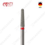  FG, Dia. Round End Taper Bur - Mũi khoan kim cương trụ thuôn đầu tròn dài 8 mm - Vỉ 5 mũi 