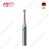  RA, Tc. Round, Cross Cut, Slender Neck Bur - Mũi khoan thép nạo ngà đầu tròn cổ mảnh - Vỉ 5 mũi 