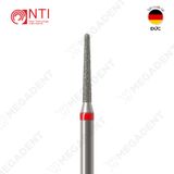  FG, Dia. Round End Taper Bur - Mũi khoan kim cương trụ thuôn đầu tròn dài 8 mm - Vỉ 5 mũi 