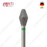  FG, Dia. Barrel Bur - Mũi khoan kim cương dạng thùng - Vỉ 5 mũi 