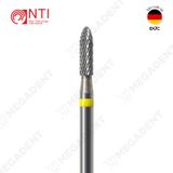  HP, Tungsten Carbide Super Fine Cross Cut - Mũi khoan thép mài labo siêu mịn, màu vàng - Hộp 1 mũi 