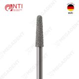  FG, Dia. Round End Taper Bur - Mũi khoan kim cương trụ thuôn đầu tròn dài 8 mm - Vỉ 5 mũi 