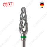  HP, Tungsten Carbide Special Acrylic Coarse Cross Cut - Mũi khoan mài nhựa thô,xanh lá - Hộp 1 mũi 