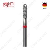  HP, Tungsten Carbide Fine Cross Cut - Mũi khoan thép mài labo mịn, màu đỏ - Hộp 1 mũi 