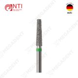  FG, Dia. Flat End Taper Bur - Mũi khoan kim cương hình trụ thuôn đầu bằng ngắn - Vỉ 5 mũi 