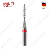  HP, Tungsten Carbide Fine Cross Cut - Mũi khoan thép mài labo mịn, màu đỏ - Hộp 1 mũi 