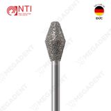  FG, Dia. Barrel Bur - Mũi khoan kim cương dạng thùng - Vỉ 5 mũi 