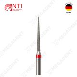  FG, Dia. Flat End Taper Bur - Mũi khoan kim cương hình trụ thuôn đầu bằng dài - Vỉ 5 mũi 