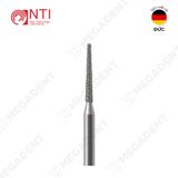  FG, Dia. Flat End Taper Bur - Mũi khoan kim cương hình trụ thuôn đầu bằng ngắn - Vỉ 5 mũi 