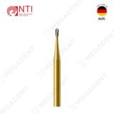  FG, Tc. Golden Handle, Crown Removal Bur - Mũi khoan thép cắt mão kim loại cán vàng - Vỉ 5 mũi 