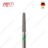  FG, Dia. Round End Taper Bur - Mũi khoan kim cương trụ thuôn đầu tròn dài 8 mm - Vỉ 5 mũi 