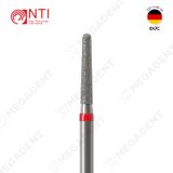  FG, Dia. Round End Taper Bur - Mũi khoan kim cương trụ thuôn đầu tròn dài 8 mm - Vỉ 5 mũi 