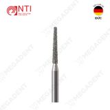  FG, Dia. Flat End Taper Bur - Mũi khoan kim cương hình trụ thuôn đầu bằng ngắn - Vỉ 5 mũi 