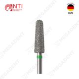  FG, Dia. Round End Taper Bur - Mũi khoan kim cương trụ thuôn đầu tròn dài - Vỉ 5 mũi 