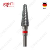  HP, Tungsten Carbide Fine Cross Cut - Mũi khoan thép mài labo mịn, màu đỏ - Hộp 1 mũi 