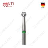  Tc. Round Bur - Mũi khoan thép nạo ngà đầu tròn - Vỉ 5 mũi 