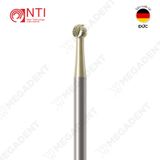  Tc. Bone Cutter, Allport Bur - Mũi khoan thép cắt xương đầu tròn mạ tirtan - Vỉ 3 mũi 