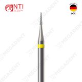  HP, Tungsten Carbide Super Fine Plain Cut - Mũi khoan thép mài labo trơn siêu mịn, màu vàng - Hộp 1 mũi 