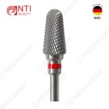  HP, Tungsten Carbide Fine Cross Cut - Mũi khoan thép mài labo mịn, màu đỏ - Hộp 1 mũi 