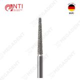  FG, Dia. Flat End Taper Bur - Mũi khoan kim cương hình trụ thuôn đầu bằng dài - Vỉ 5 mũi 