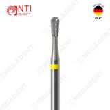  HP, Tungsten Carbide Super Fine Cross Cut - Mũi khoan thép mài labo siêu mịn, màu vàng - Hộp 1 mũi 