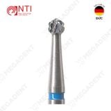  RA, Tc. Round, Cross Cut Bur - Mũi khoan thép nạo ngà đầu tròn - Vỉ 5 mũi 