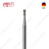  FG, Dia. Round With Collar Bur - Mũi khoan kim cương đầu tròn có cổ - Vỉ 5 mũi 