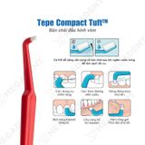  Compact Tuft - Bàn chải đánh răng đầu hình vòm cho người niềng răng, chỉnh nha, răng implant riêng lẻ - Vỉ 1 cây 