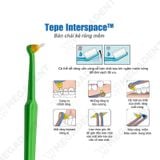  Interspace - Bàn chải đánh răng cho người chỉnh nha, răng implant - Vỉ 1 cây (kèm 12 đầu tip) 