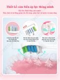  Smart Sonic Toothbrush - Bàn chải điện sóng âm cảm biến lực chải thông minh - Bộ (1 cây + 2 đầu chải) 