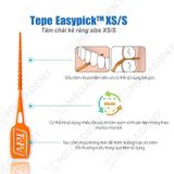  EasyPick - Tăm chải kẽ răng cam XS-S - Vỉ 12 cái 