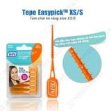  EasyPick - Tăm chải kẽ răng cam XS-S - Vỉ 12 cái 