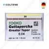  Roeko Gutta Percha Greater Taper - Côn đúc ốp ống tủy - Hộp 60 cây 